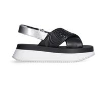 Liu Jo Chaussures pour femme, modèle Sandales BA5089EX097, en cuir synthétique., Noir , 39 EU