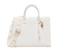 Liu Jo Sac à main Halona M simili cuir écologique crème 32×24×14cm logo relief bandoulière réglable