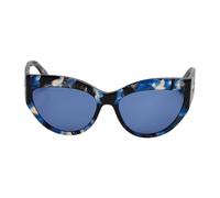 Liu Jo Femme LJ787S 019 Lunettes de soleil Acétate Noir Bleu Cat Eye Normale