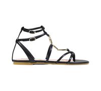 Liu Jo - Sandales Plates - Femme - Chaussures - Noir - Taille: 38 EU