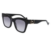 Liu Jo Femme LJ746S 001 Lunettes de soleil Acétate Noir Gris Carré Normale Normale