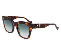 Liu Jo Femme LJ746S 213 Lunettes de soleil Acétate Havane Vert Carré Normale