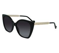 Liu Jo Femme LJ752S 001 Lunettes de soleil Plastique Noir Gris Cat Eye Ombré