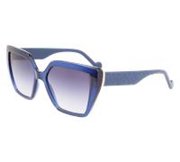 Liu Jo Femme LJ757S 400 Lunettes de soleil Acétate Bleu Bleu Carré Photochromatique