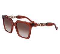 Liu Jo Femme LJ779S 200 Lunettes de soleil Injecté Marron Carré Normale Ombré