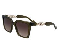 Liu Jo Femme LJ779S 310 Lunettes de soleil Injecté Vert Marron Carré Normale Ombré