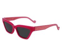Liu Jo Femme LJ781S 525 Lunettes de soleil Injecté Fuchsia Gris Cat Eye Normale