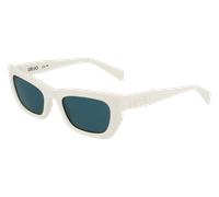Liu Jo Femme LJ790S 101 Lunettes de soleil Bio-inject Blanc Vert Cat Eye Normale