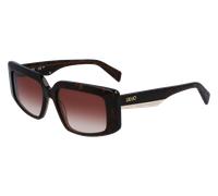 Liu Jo Femme LJ791S 240 Lunettes de soleil Acétate Havane Marron Carré Normale Ombré