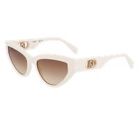 Liu Jo Femme LJ800S 102 Lunettes de soleil Bio-inject Blanc Marron Cat Eye Normale Ombré