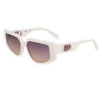 Liu Jo Femme LJ801S 102 Lunettes de soleil Bio-inject Blanc Carré Normale