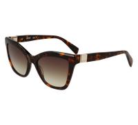 Liu Jo Femme LJ804S 240 Lunettes de soleil Acétate Havane Carré Normale