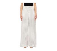 Liu Jo, Femme, Pantalons, Blanc, Taille: 34 FR Striped Drawstring Pantalons