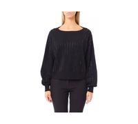 Liu Jo, Femme, Pulls, Noir, Taille: 40 FR Pull avec Pierres Précieuses