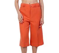Liu Jo, Femme, Shorts, Orange, Taille: 40 FR Linen Blend Bermuda Shorts