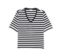 Liu Jo, Femme, Tops, Multicolore, Taille: 44 FR T-shirt à rayures col en V