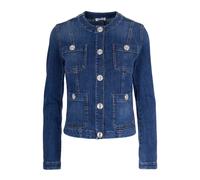 Liu Jo, Femme, Vestes, Bleu, Taille: 42 FR Veste en jean avec boutons logo