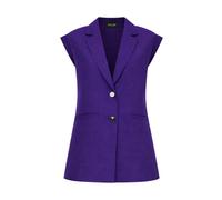 Liu Jo, Femme, Vestes, Violet, Taille: 44 FR Gilet en lin Lyocell