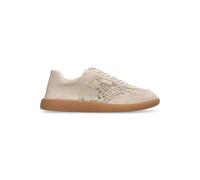 Liu Jo Femmes Connor 03 baskets en Suede avec broderie Macrame et Sole en caoutchouc Beige BEIGE 36