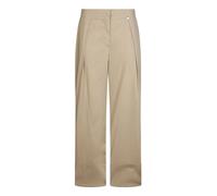 Liu Jo – Pantalon femme évasé en popeline beige Taille 40 FR