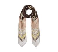 Liu Jo Foulard carré – motif chaînes et géométrique – naturel 120 x 120 cm 100% polyester