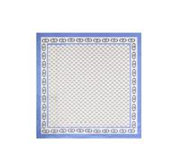 LIU JO Foulard avec logo 120 x 120 cm, 73936 Bleu Bonnet, Foulard