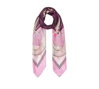 Liu Jo Foulard élégant, Peaches, 100% polyester, 120 x 120 cm, design avec chaînes et motifs géométriques, Art. 2A6055 T2745