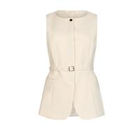 Liu Jo - Gilet ceinturé - Femme - Vestes - Beige - Taille: 36 FR