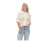Liu Jo - Gilet Crochet - Femme - Pulls - Beige - Taille: 38 FR