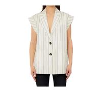 Liu Jo - Gilet en mélange de lin - Femme - Vestes - Blanc - Taille: 40 FR