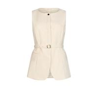 Liu Jo - Gilet sans manches - Femme - Blouses et Chemises - Beige - Taille: 42 FR