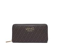 Liu Jo - Grand Portefeuille à Monogramme Gravé - Femme - Accessoires - Brun - Taille: ONE Size