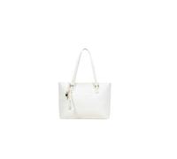 Liu Jo Halona Sac Shopping L Cream, Similicuir écologique, 42 x 27 x 13 cm, avec fermeture éclair et poche intérieure, logo en relief