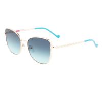 Liu Jo Junior LJ3101S 714 Lunettes de soleil Métal Or Bleu Carré Normale Photochromatique