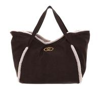 LIU.JO L Tote, Sac cabas XL, aspect cuir usé, ourson, marron, marron