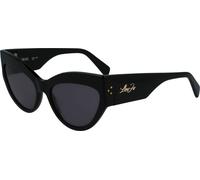 Liu Jo Femme LJ787S 001 Lunettes de soleil Acétate Noir Gris Cat Eye Normale