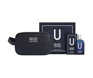 Liu Jo Lovers Coffret cadeau homme parfum U EDT 50 ml avec pochette bleue nuit
