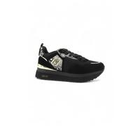 LIU JO Chaussures de sport avec plateforme, noir et serpent, semelle épaisse, Noir , 40 EU