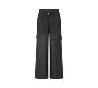 Liu Jo - Mesh Cargo Pantalons - Femme - Pantalons - Noir - Taille: 42 FR