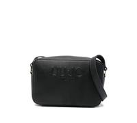 LIU JO Milano Sac bandoulière en cuir synthétique, noir, avec fermeture éclair et logo en relief