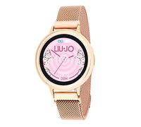 Liu Jo Montre numérique à Quartz pour Femme avec Bracelet en Acier Inoxydable SWLJ057, Or Rose, Bracelet, Or, Élégante