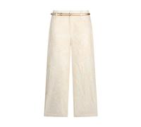 Liu Jo - Pantalon à broderies florales - Femme - Pantalons - Beige - Taille: 40 FR