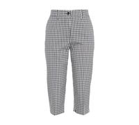 Liu Jo - Pantalon capri bleu à carreaux look élégant - Femme - Pantalons - Bleu - Taille: 38 FR
