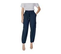 Liu Jo - Pantalon Cargo Bleu avec Poches Latérales - Femme - Pantalons - Bleu - Taille: 42 FR