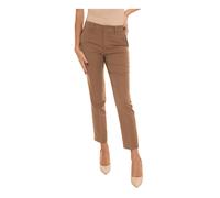 Liu Jo - Pantalon Chino à jambe droite avec poches - Femme - Pantalons - Brun - Taille: 46 FR