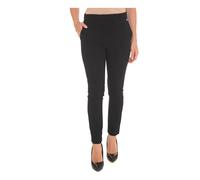 Liu Jo - Pantalon Chino en crêpe à taille moyenne - Femme - Pantalons - Noir - Taille: 44 FR