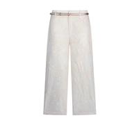 Liu Jo - Pantalon en mousseline brodée - Femme - Pantalons - Beige - Taille: 38 FR