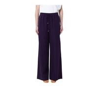 Liu Jo - Pantaloni in misto lino - Femme - Pantalons - Violet - Taille: 44 FR