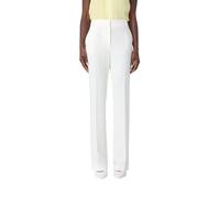 Liu Jo - Pantaloni in tessuto tecnico stretch - Femme - Pantalons - Blanc - Taille: 38 FR