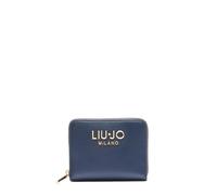 LIU JO Portefeuille court avec fermeture éclair. Il possède plusieurs compartiments pour billets, cartes et pièces. 12 x 2 x 10 cm, 94024 Dress Blue, Longue avec fermeture éclair